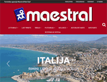 Tablet Screenshot of maestral.co.rs